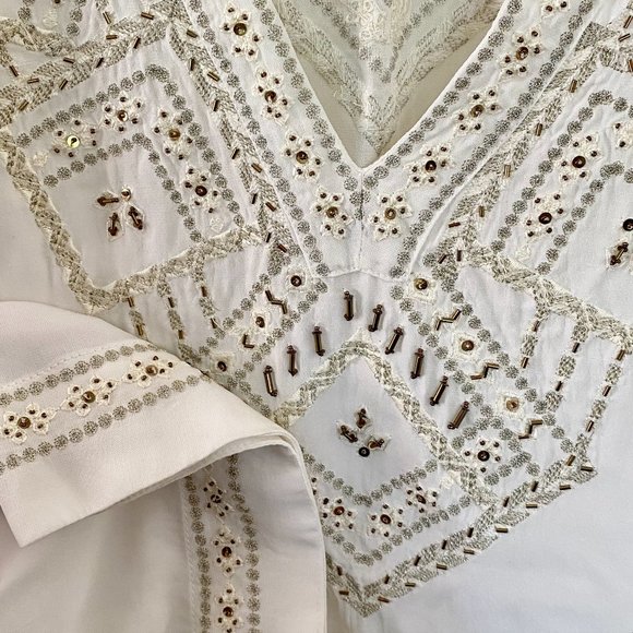 SAHU || BEADED HIPPIE BLOUSE - Picture 3 of 7